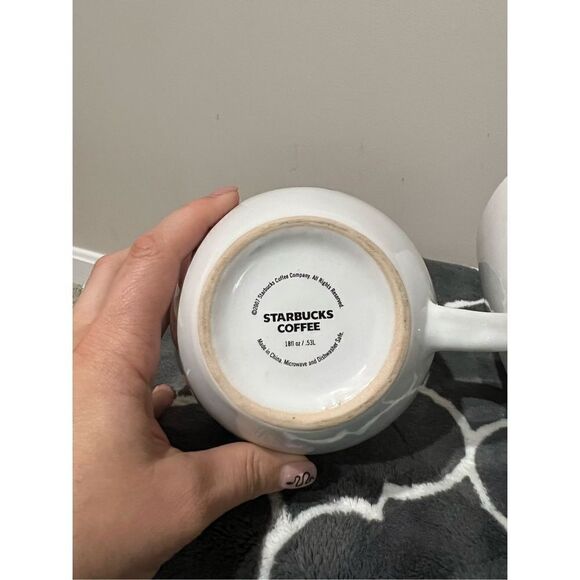 Starbucks set of 2: Coffee Logo Jar White Mermaid Container and cup - Picture 8 of 12